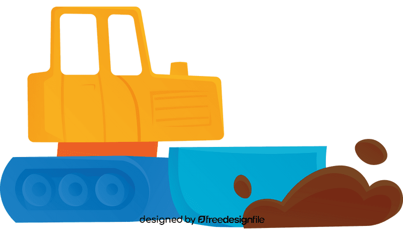 Bulldozer clipart