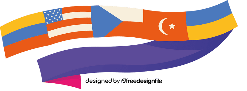 Diversity Flags clipart