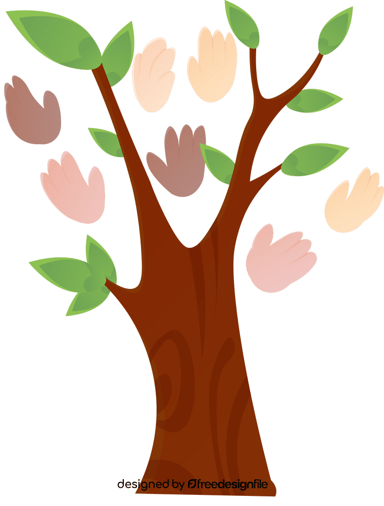 Diversity Hands Tree clipart