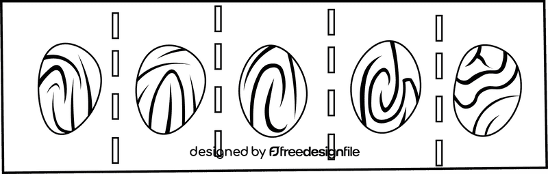 Fingerprint Paper black and white clipart