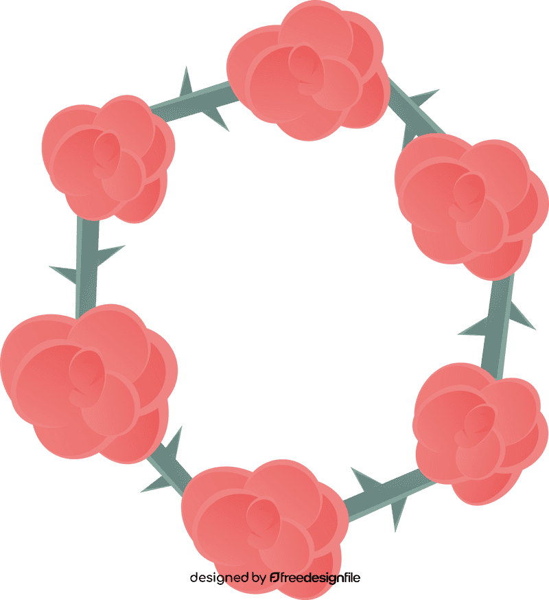 Flower Wreath Roses clipart