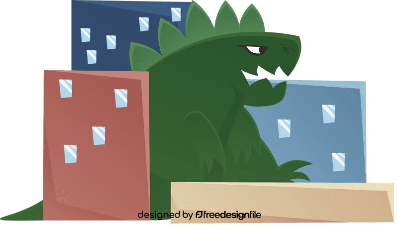 Godzilla Buildings clipart