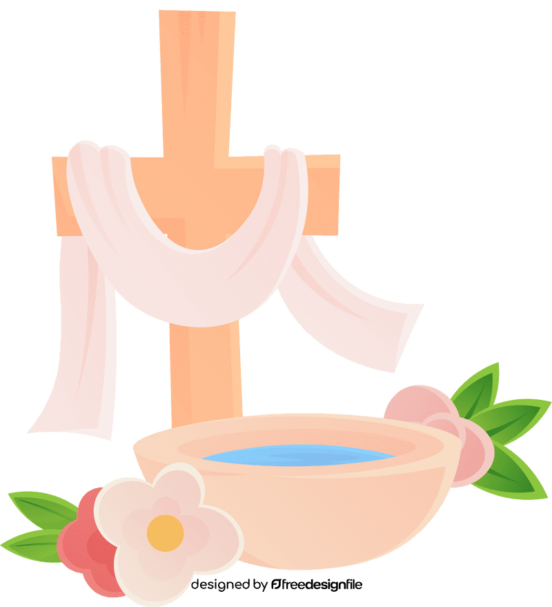 Baptism Bowl Rood clipart