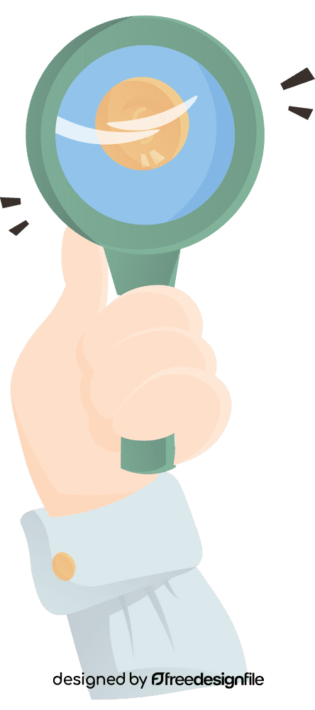 Economics Magnifier clipart