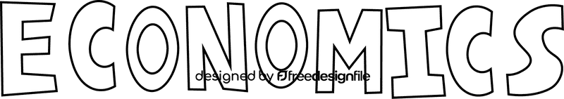 Economics black and white clipart