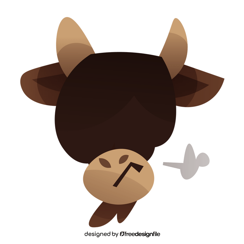 Bison angry clipart