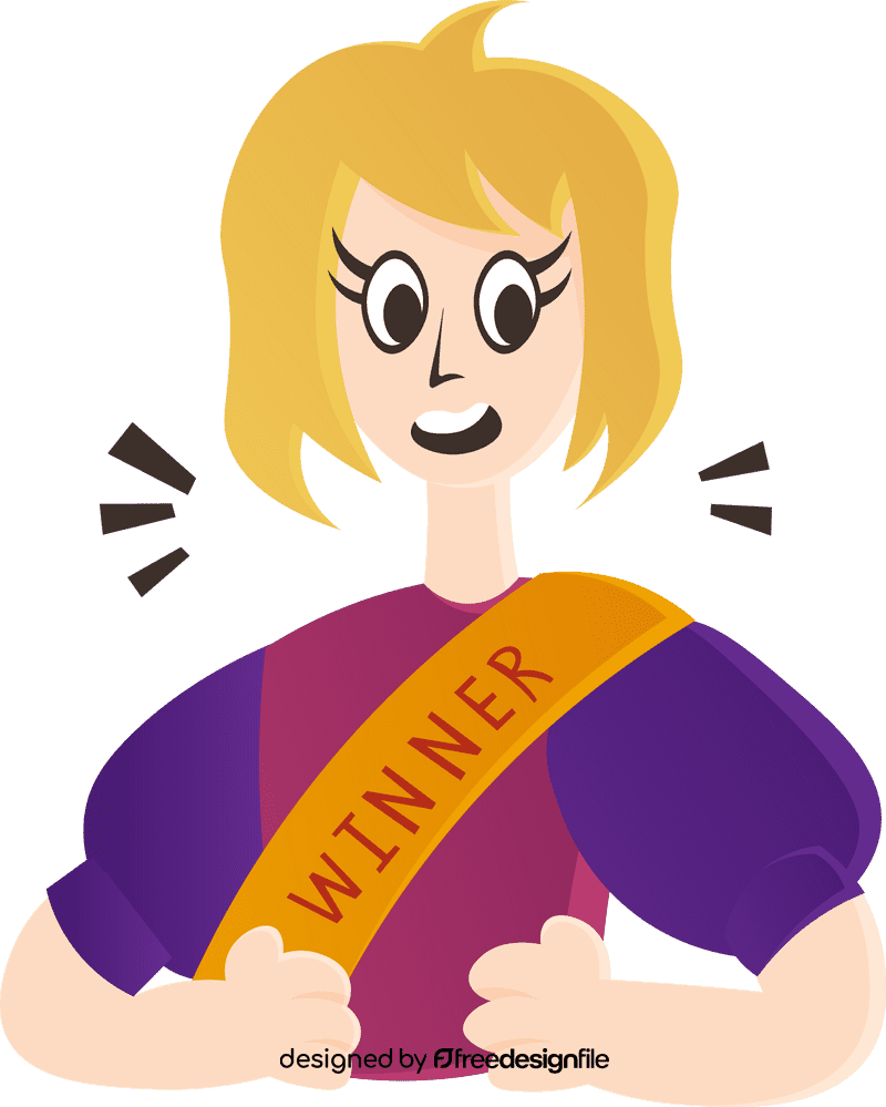 Winner Girl clipart