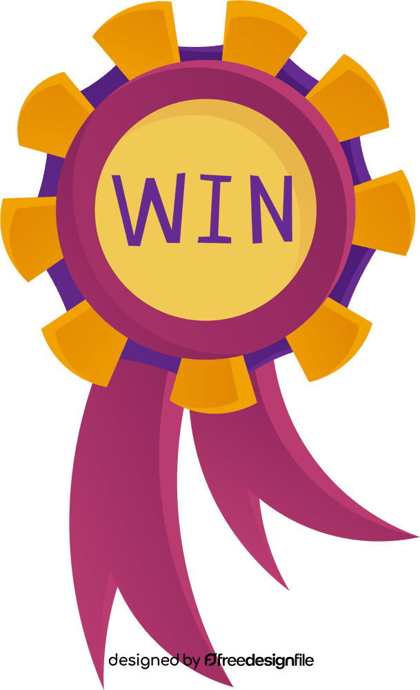 Winner Medal Stripes clipart