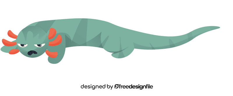 Axolotl Angry clipart