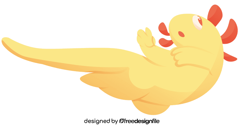 Axolotl Yellow clipart