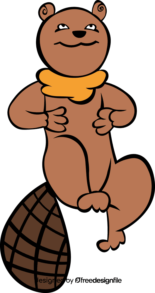 Cute Beaver clipart