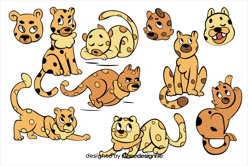 Cheetah vector