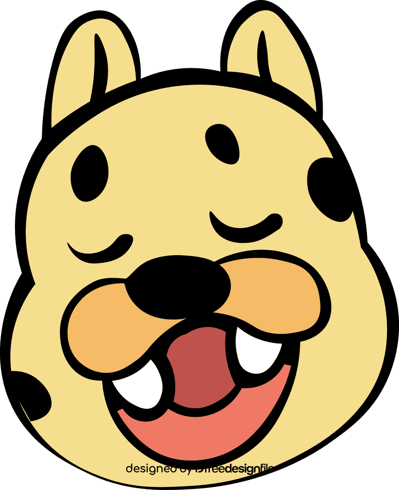 Cheetah Head clipart
