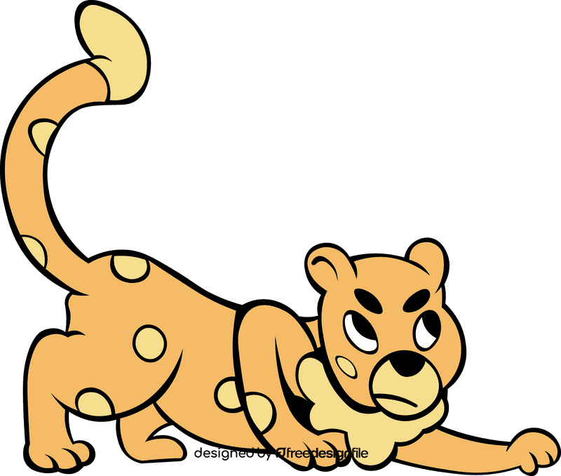 Cheetah Hunting clipart