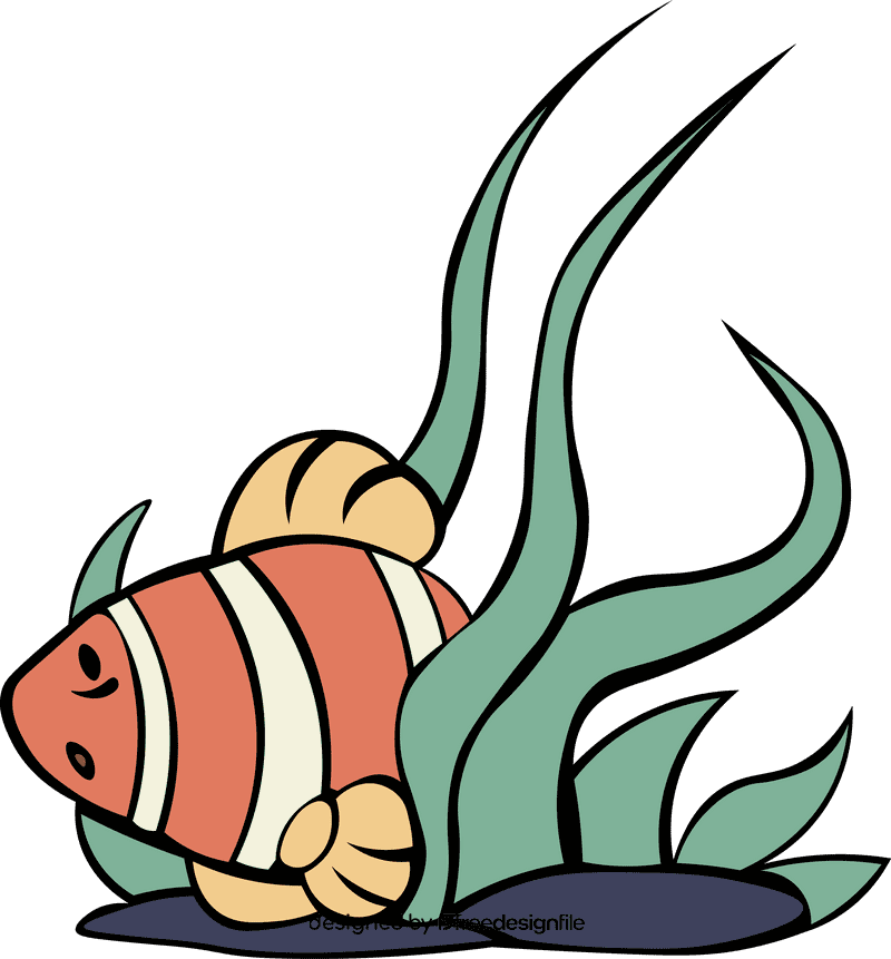 Clownfish Algae clipart