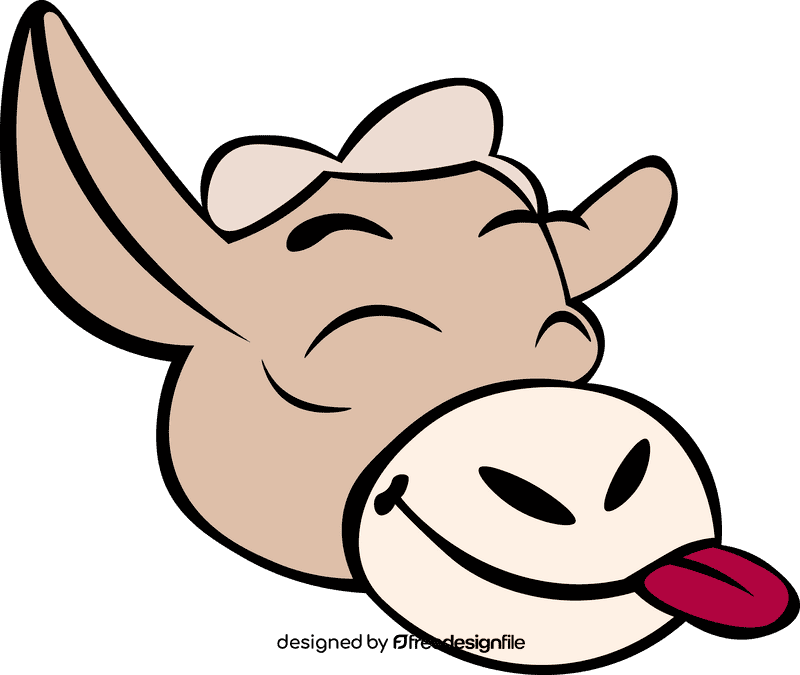 Donkey Head Funny clipart