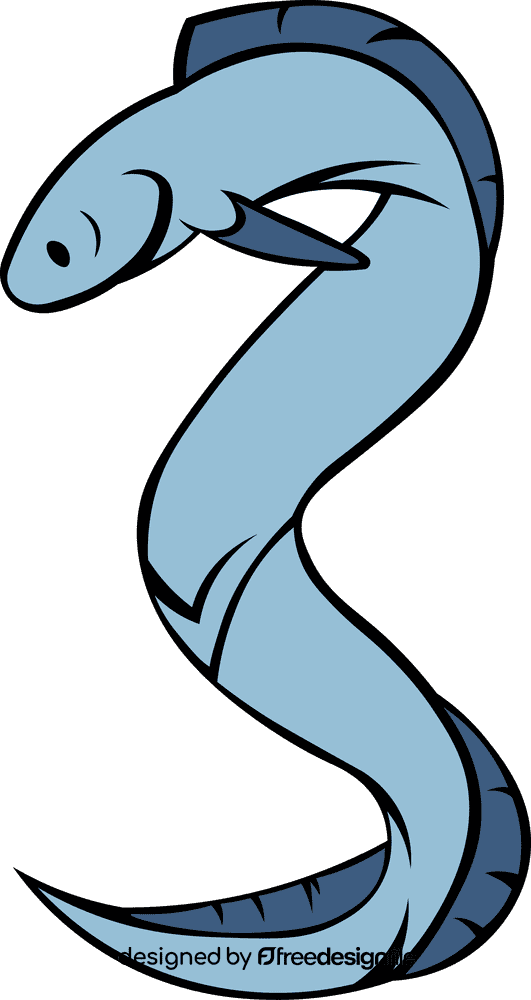 Eel Blue clipart