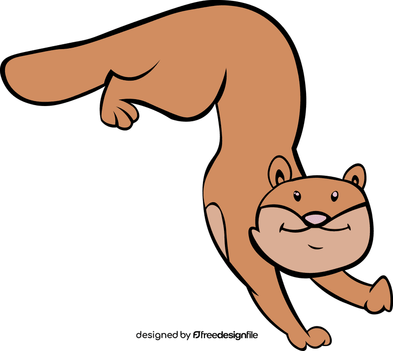 Ferret Climbing clipart