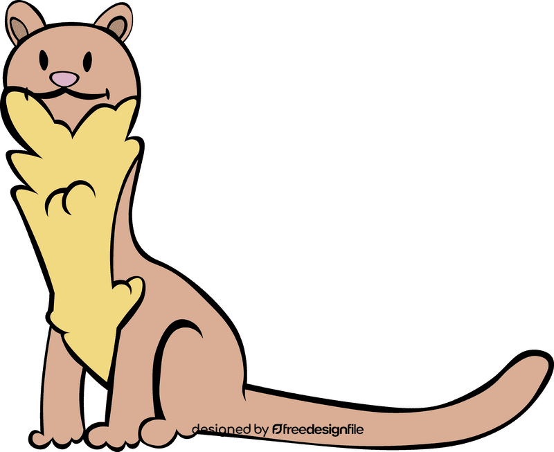 Ferret animal clipart