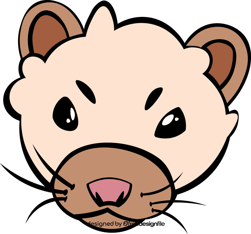 Ferret Head clipart