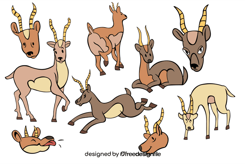 Gazelle vector