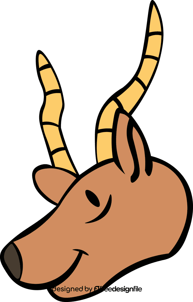 Gazelle Head clipart