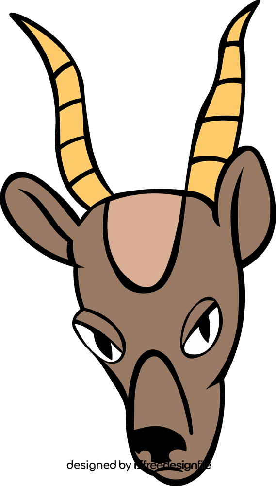 Gazelle Head clipart