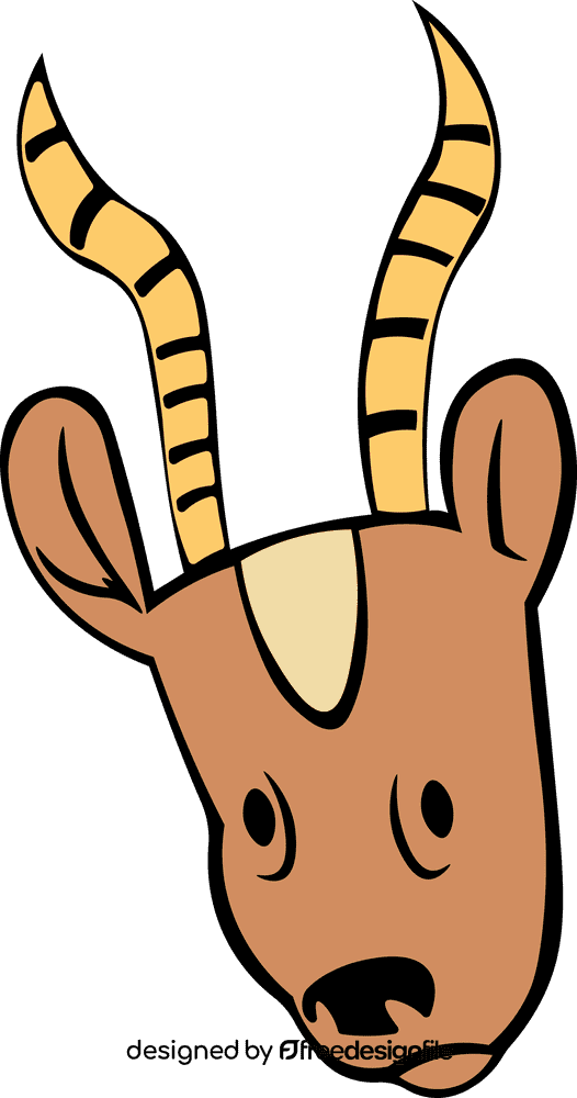Gazelle Head clipart