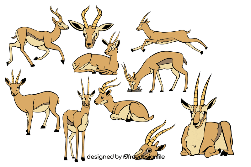 Gazelle vector