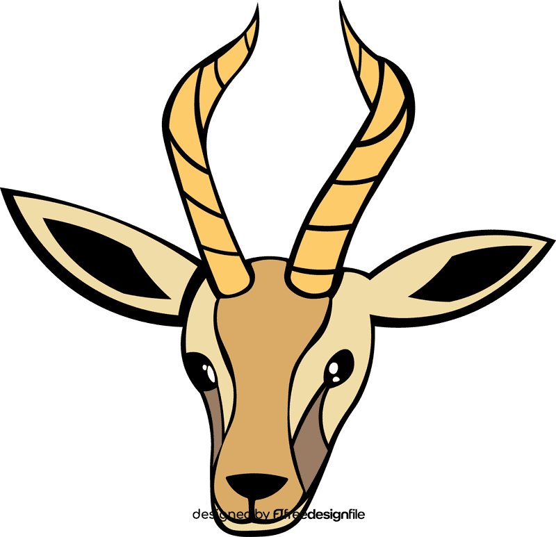 Gazelle Head clipart