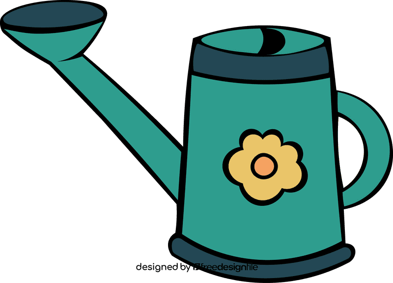 Watering Can Flower clipart