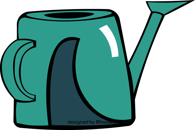 Watering Can Green Blue clipart