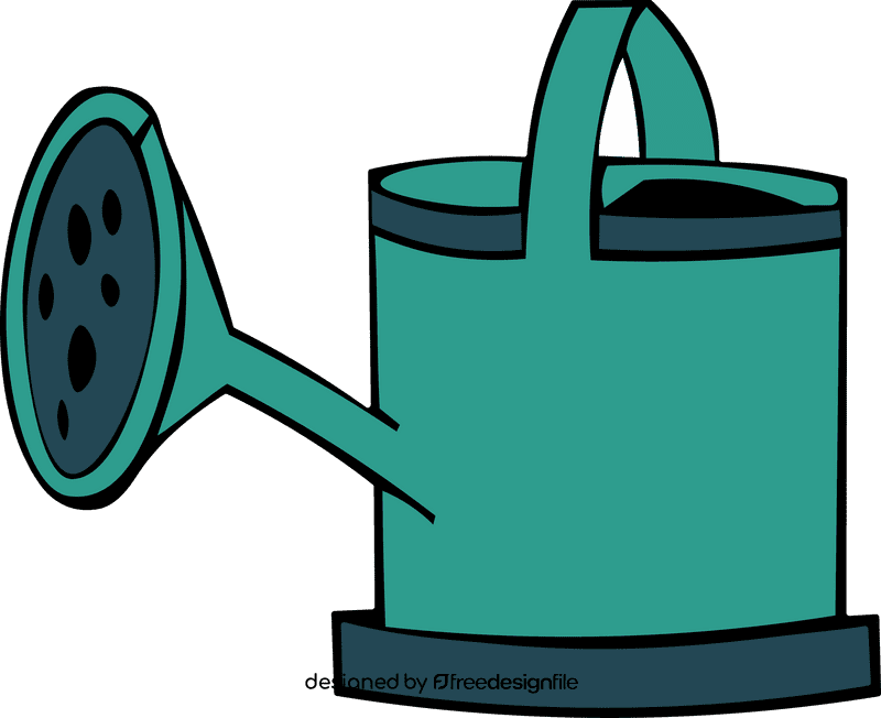 Watering Can Green Blue clipart
