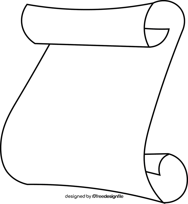 Banner black and white clipart