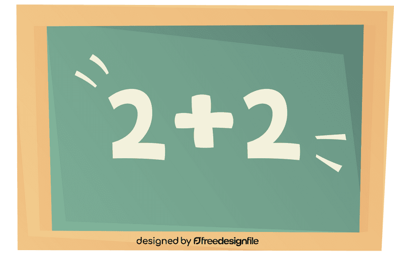 Math blackboard clipart