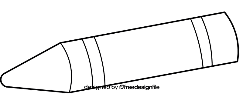 Pastel crayon Pencil black and white clipart