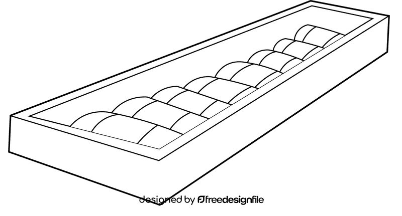 Pastel crayon Set black and white clipart