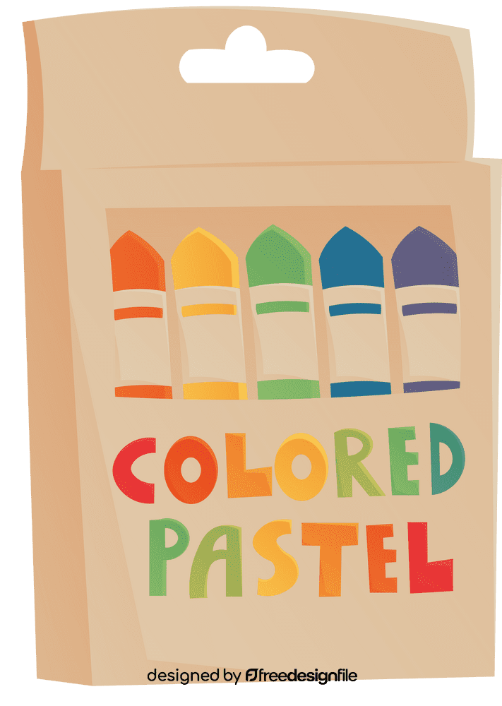 Pastel crayon Set clipart