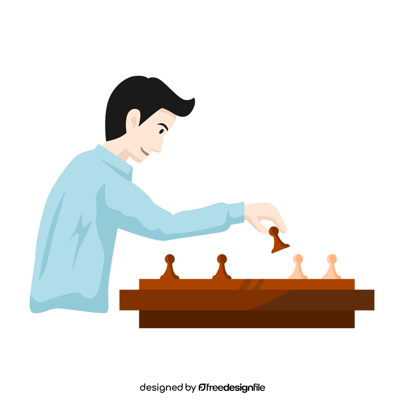 Playing chess clipart