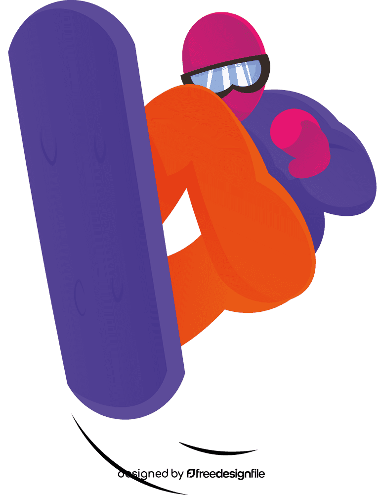 Snowboarding clipart