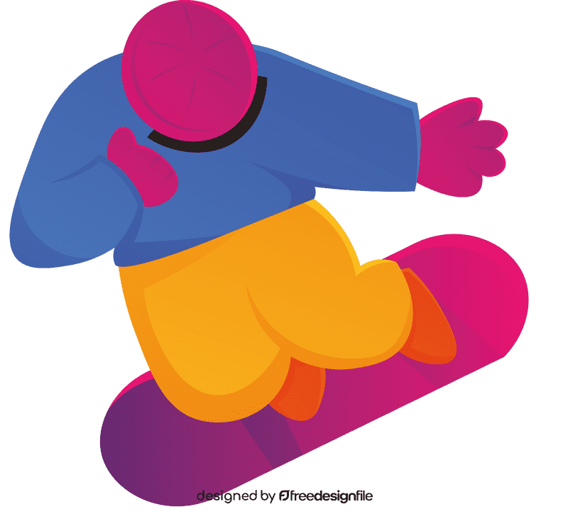Snowboarding clipart