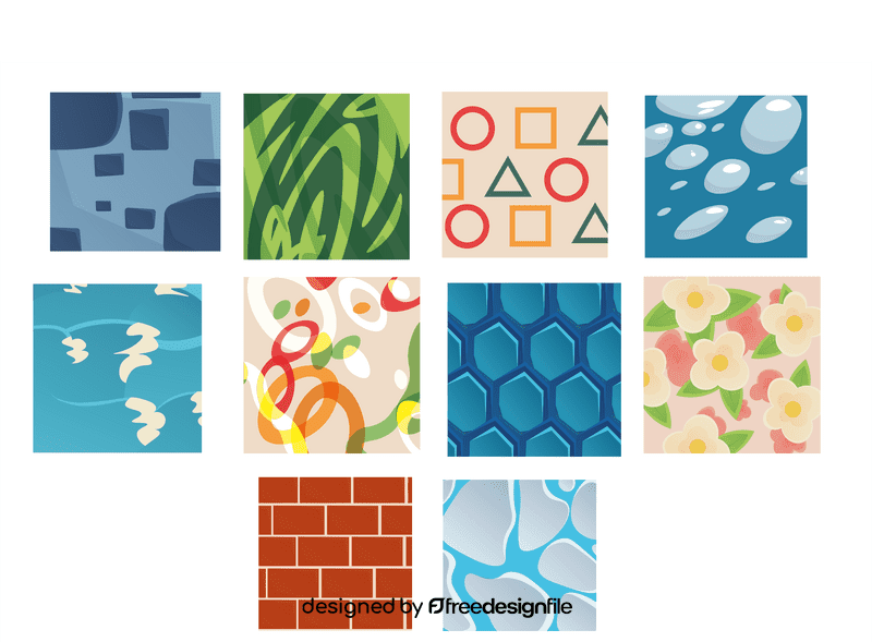 Texture set vector