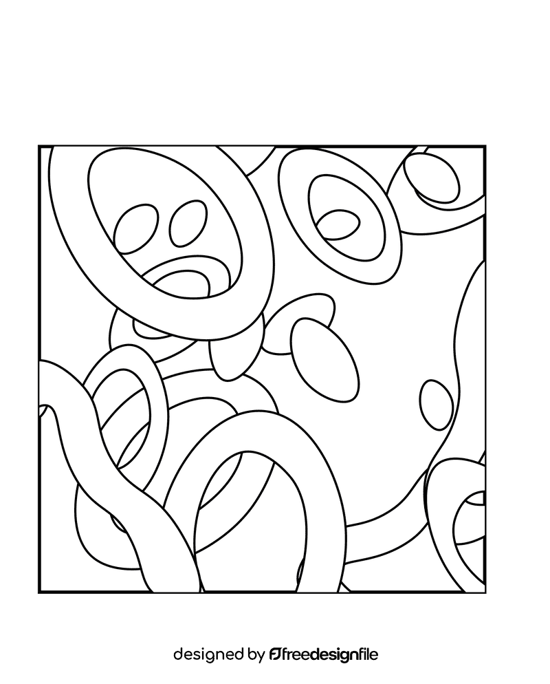 Texture Abstract black and white clipart