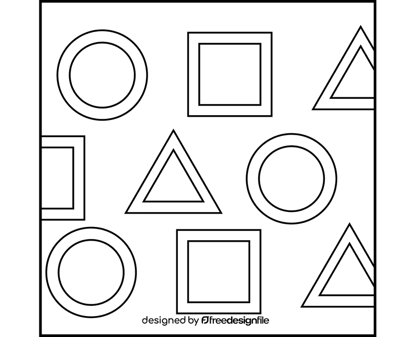 Texture Geometric black and white clipart