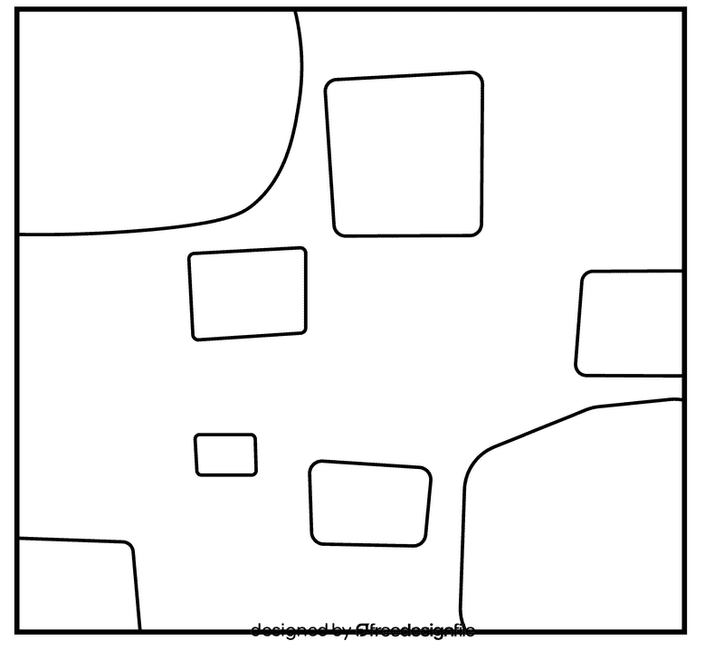Texture Stone Wall black and white clipart