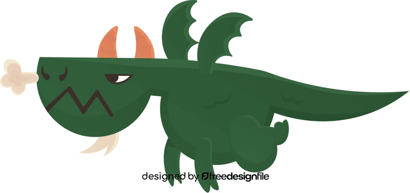 Dragon Flying clipart