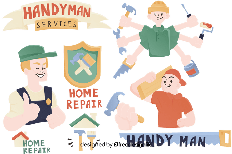 Handyman vector