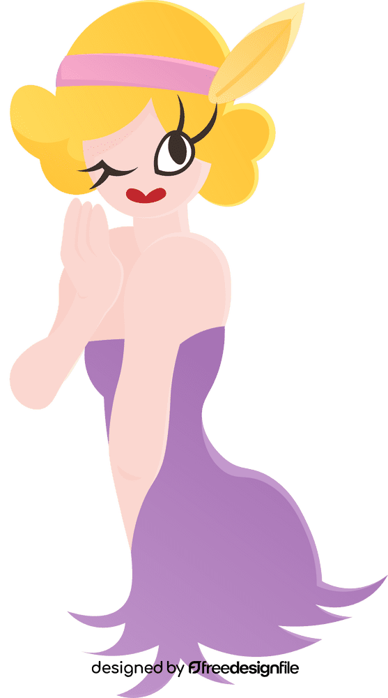 Roaring 20s Woman clipart