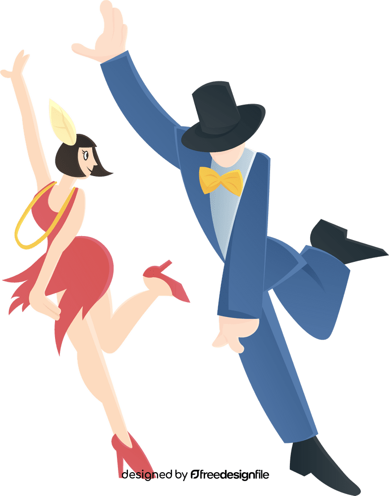 Roaring 20s Dance Couple clipart