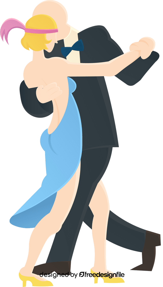 Roaring 20s Dance Couple clipart